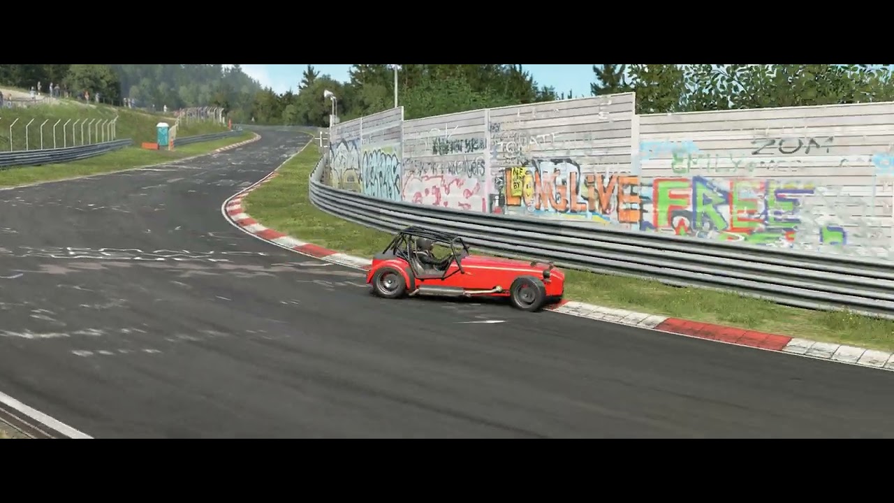 Throwing the Caterham Seven 485 CSR @ Touristenfahrten  - Assetto Corsa EVO 0.5