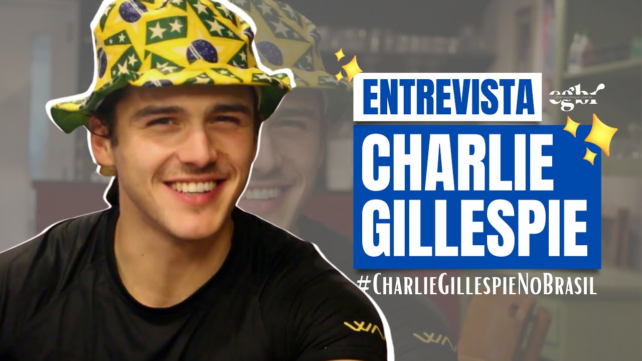 Charlie Gillespie no Brasil: conhecendo expressões, respondendo perguntas e experimentando comidas