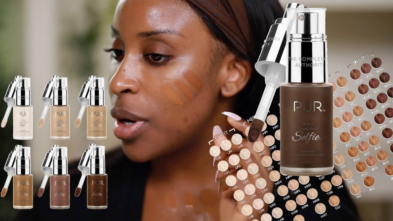 PUR Cosmetics 100 FOUNDATION SHADES?! I'm Confusion Luv | Jackie Aina