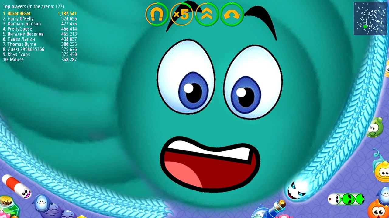 WormsZone.io Troll Hack Slither Snake With High Score Top 01 Epic WormsZoneio Gameplay Moments #135