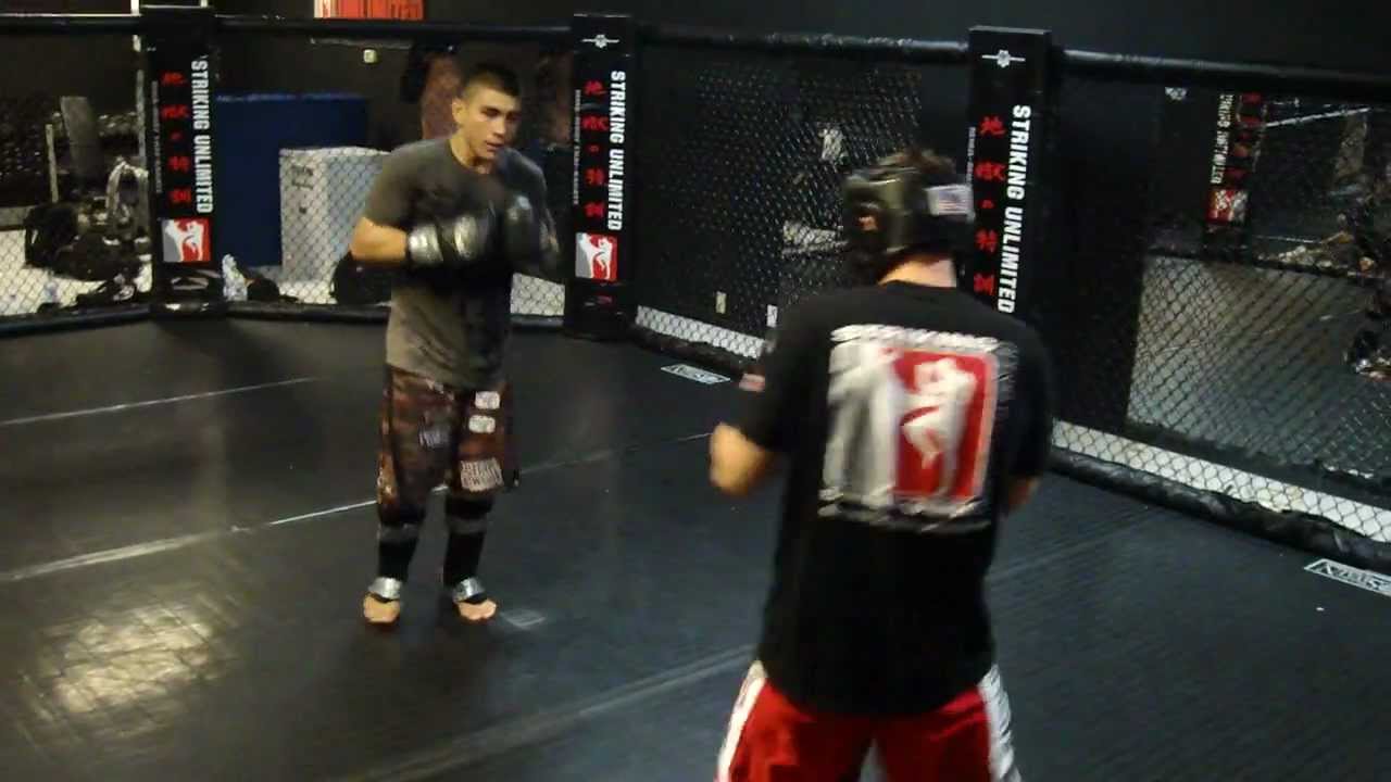 Pro MMA Fighter's hard  sparring