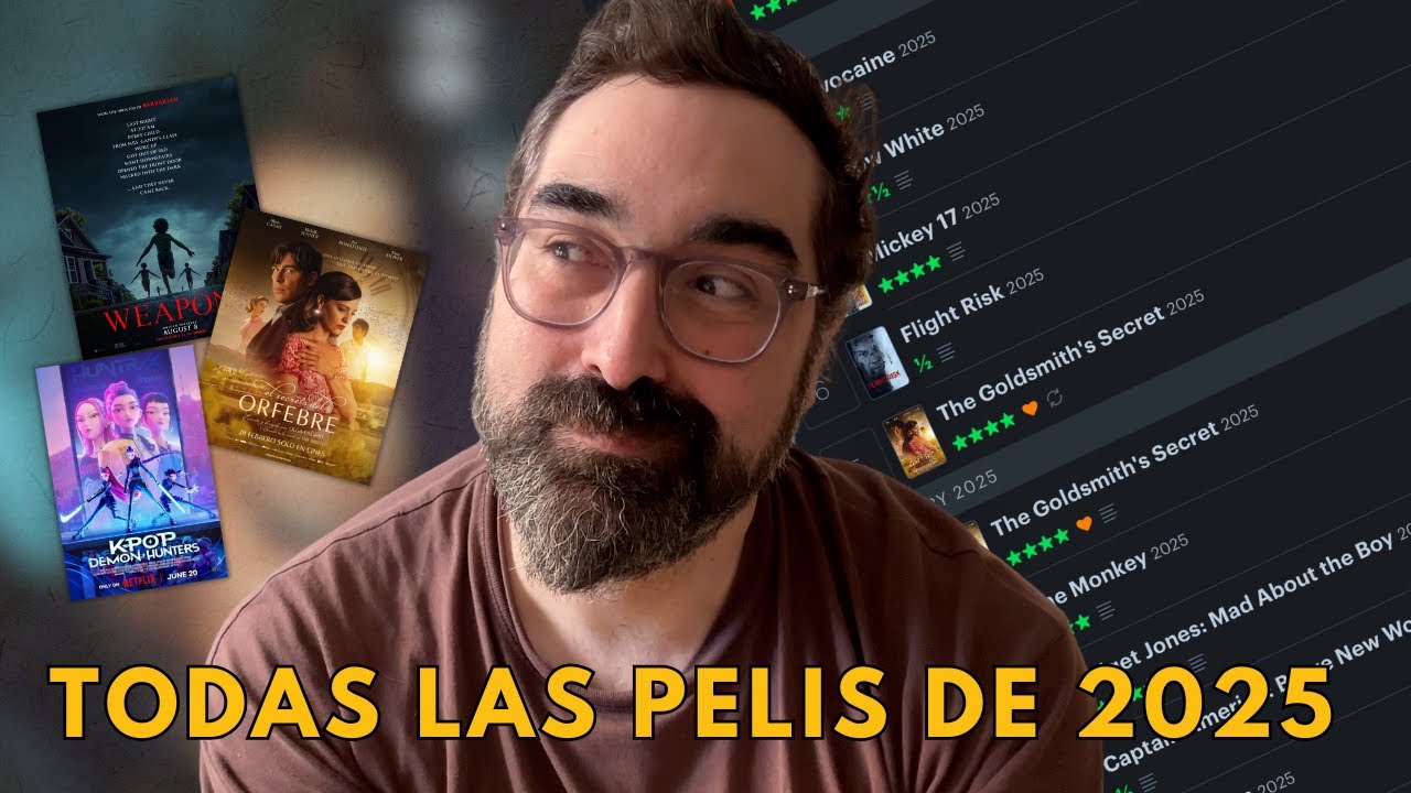 Esas son TODAS las PELICULAS que vi en 2025 | Lo bueno, lo no tan bueno y lo terrible.