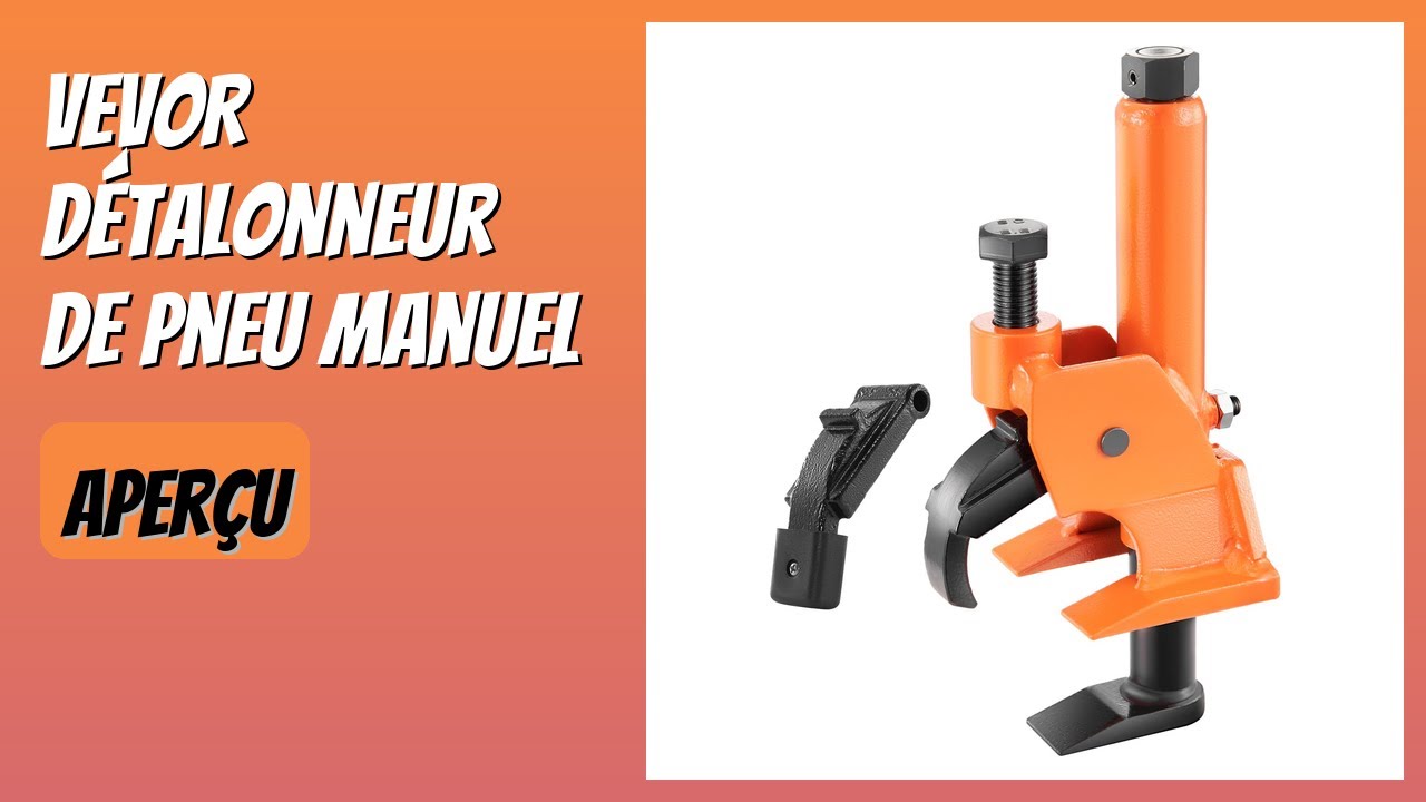 AVIS (2026) : VEVOR D&eacute;talonneur de Pneu Manuel. D&Eacute;TAILS