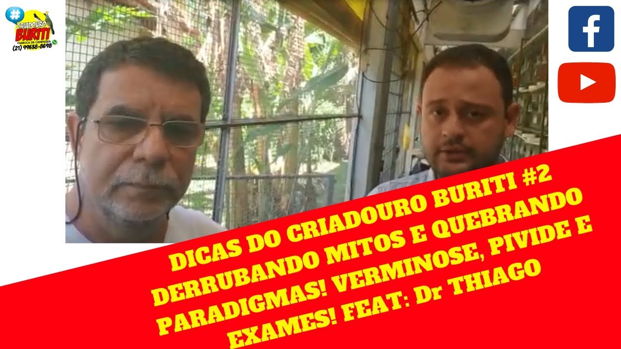 DICAS DO CRIADOURO BURITI #2 DERRUBANDO MITOS E QUEBRANDO PARADIGMAS! VERMINOSE, PIVIDE E EXAMES!