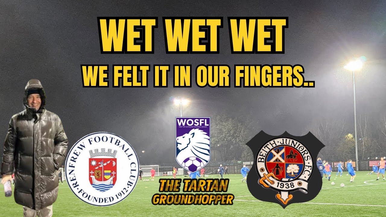 Soaked Through at Renfrew | Renfrew FC v Beith Juniors FC
