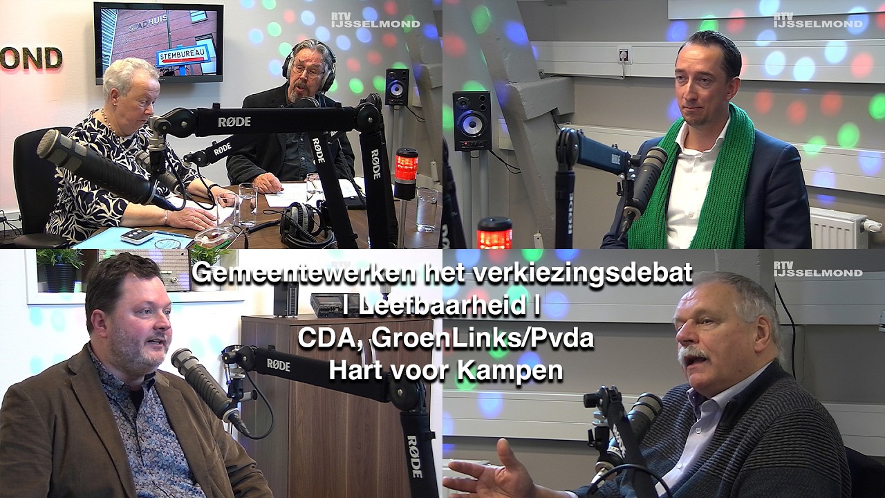 Gemeentewerken het verkiezingsdebat | Leefbaarheid | CDA, GroenLinks/Pvda en Hart voor Kampen