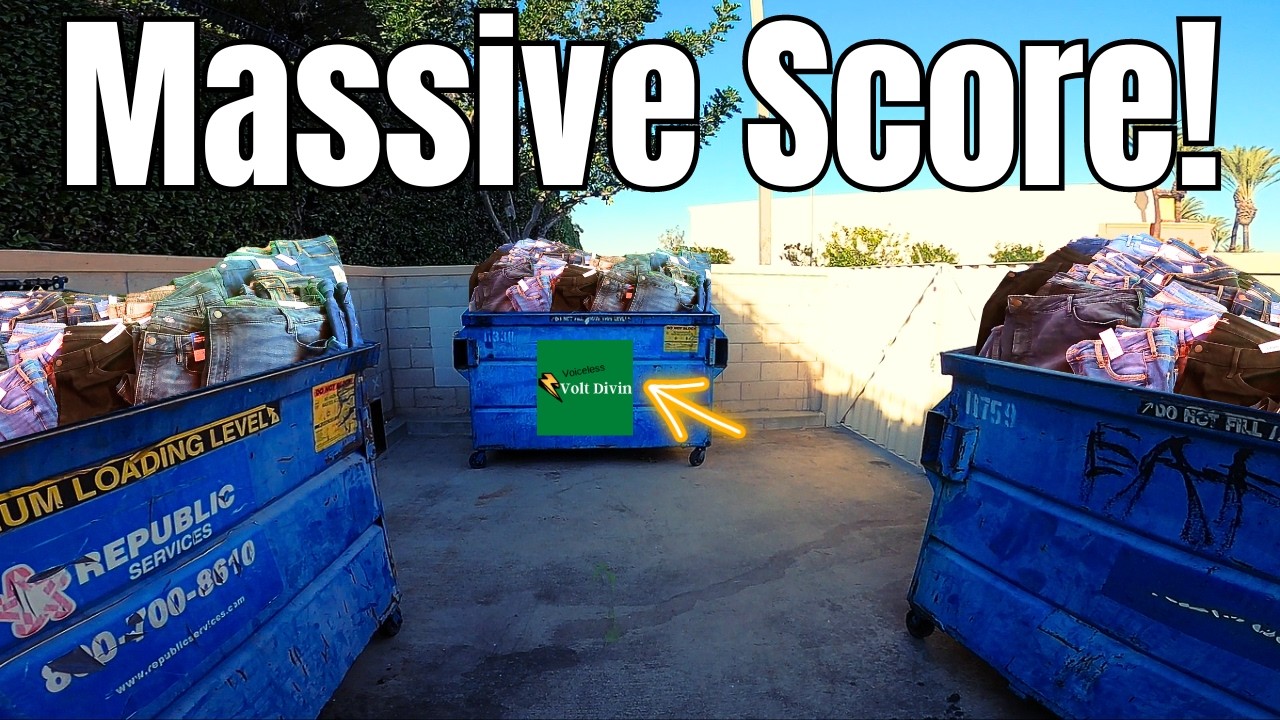 Massive Score! ASMR Voiceless Dumpster Diving No Talking   S3E33 #dumpsterdiving #asmr