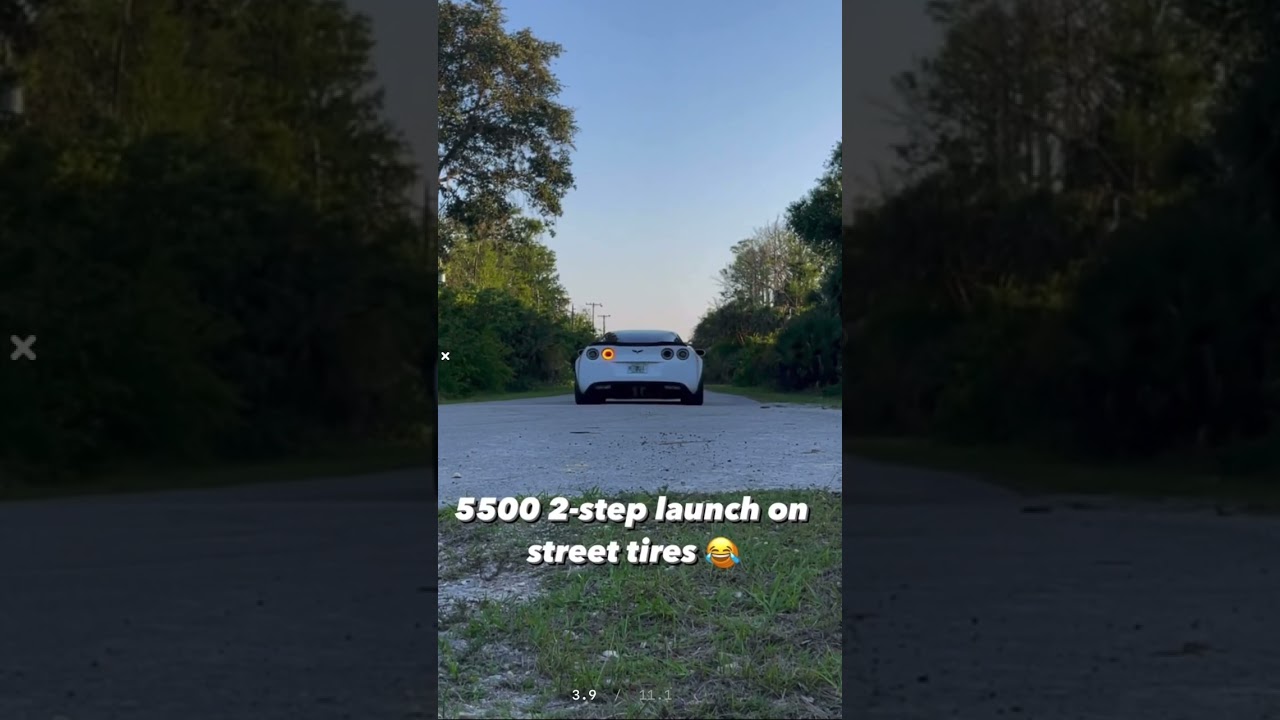 INSANE CORVETTE 2-STEP LAUNCH 🚀 #shorts #corvette #z06