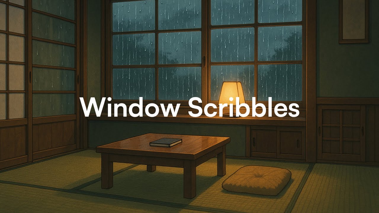 Window Scribbles &ndash; calm vintage synth | chill lofi beats to write and think in the rain 🌧️ | Ovibe