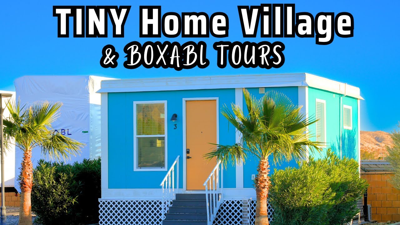НОВОЕ сообщество Tiny Home в Калифорнии и тур по крошечным домам Boxabl!