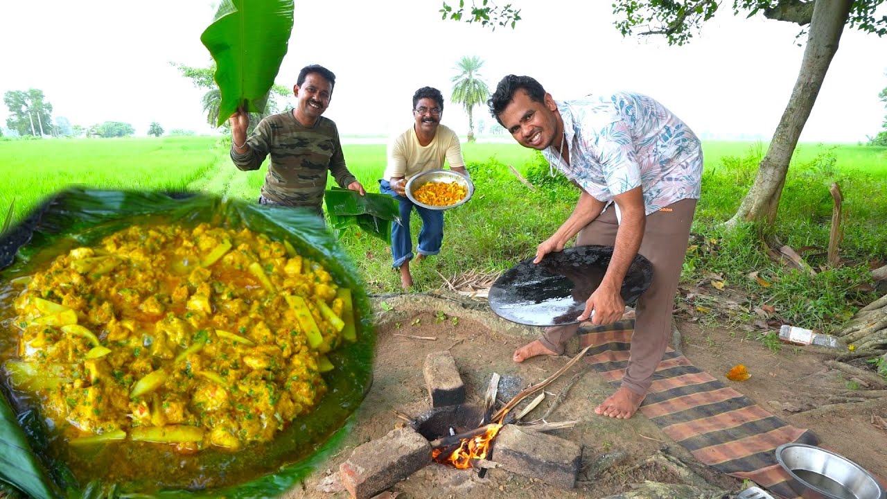 Chicken Paturi recipe village style | Bengali special Chingri Paturi ranna | village cooking vlog