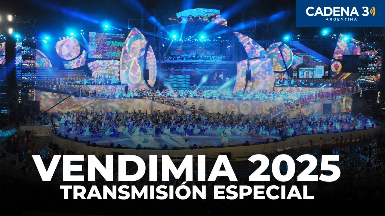 🔴EN VIVO | FIESTA NACIONAL DE LA VENDIMIA 2025 | Sábado 8 de Marzo | Cadena 3 en Mendoza