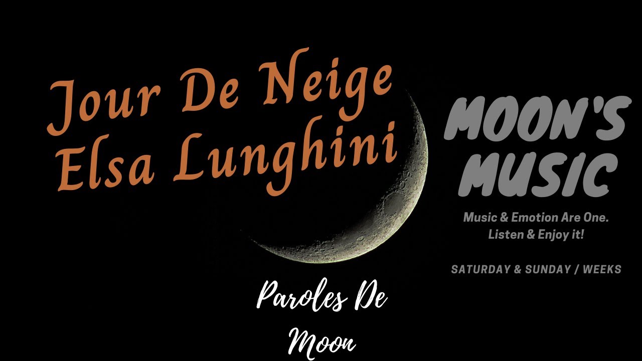 ♪ Jour De Neige (1988) - Elsa Lunghini ♪ | Paroles | Moon's Music Channel
