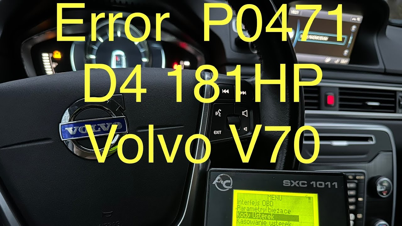 Volvo V70 D4 181 HP# P0471# DIY👍 exhaust gas pressure