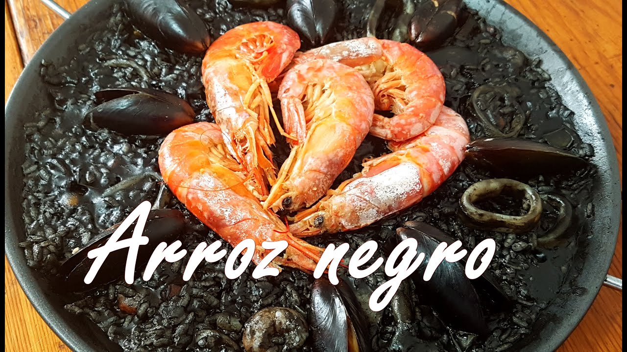 Como hacer arroz negro con marisco paella fácil y buenísima