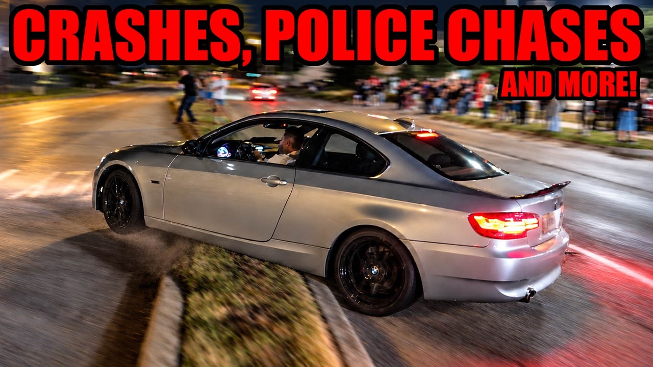 БЕЗУМНАЯ АВТОСХОДКА ПРЕВРАТИЛАСЬ В ХАОС! (АВАРИЯ BMW, ПОЛИЦЕЙСКИЕ ПОГОНИ, ОПАСНЫЕ МОМЕНТЫ и МНОГО...