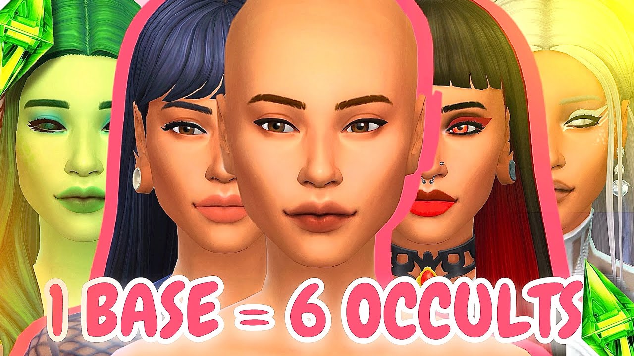 1 BASE = 6 OCCULTS ! 😍 | challenge CUS #sims4