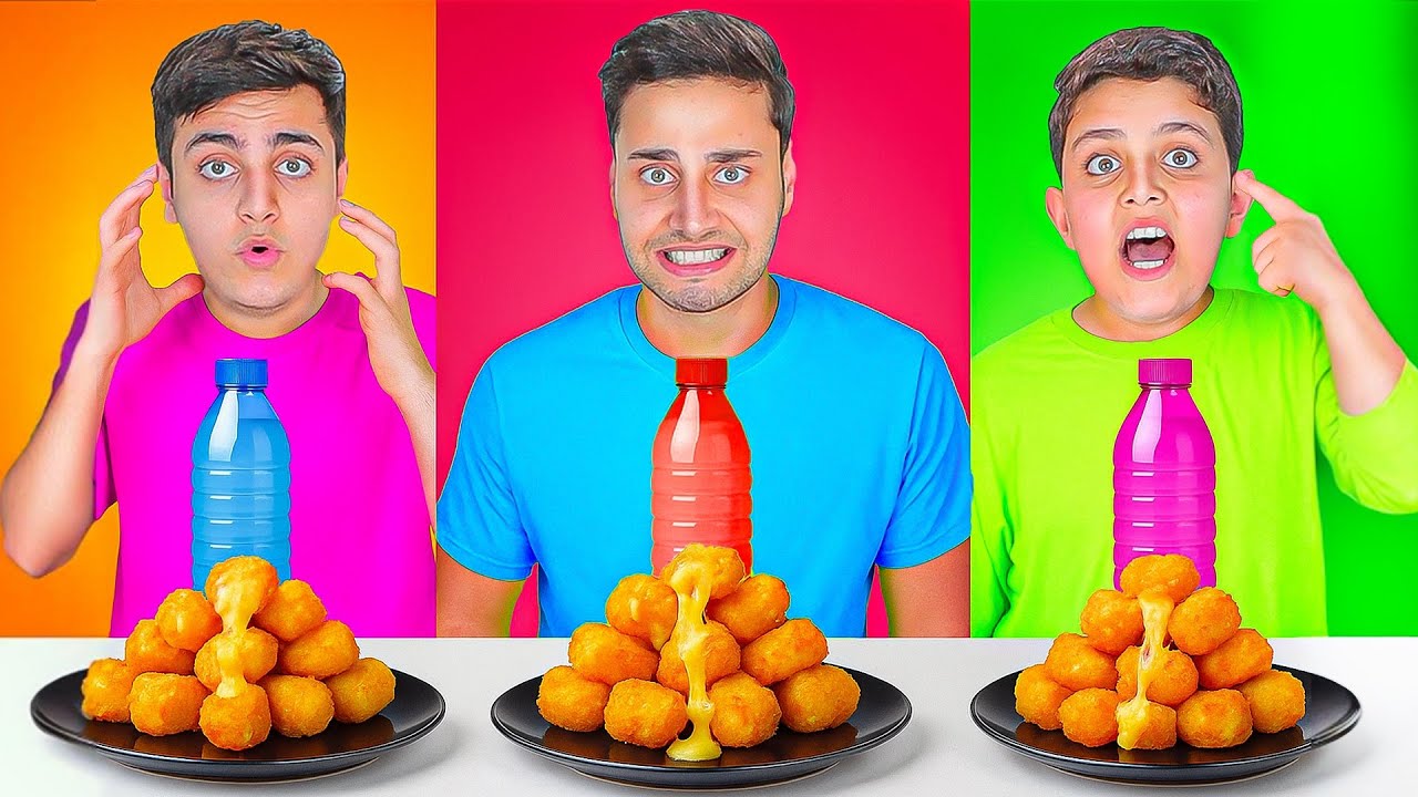 تحدي الأكل و القارورة !😨 مين يخلص البرجر أسرع ؟ 🍔