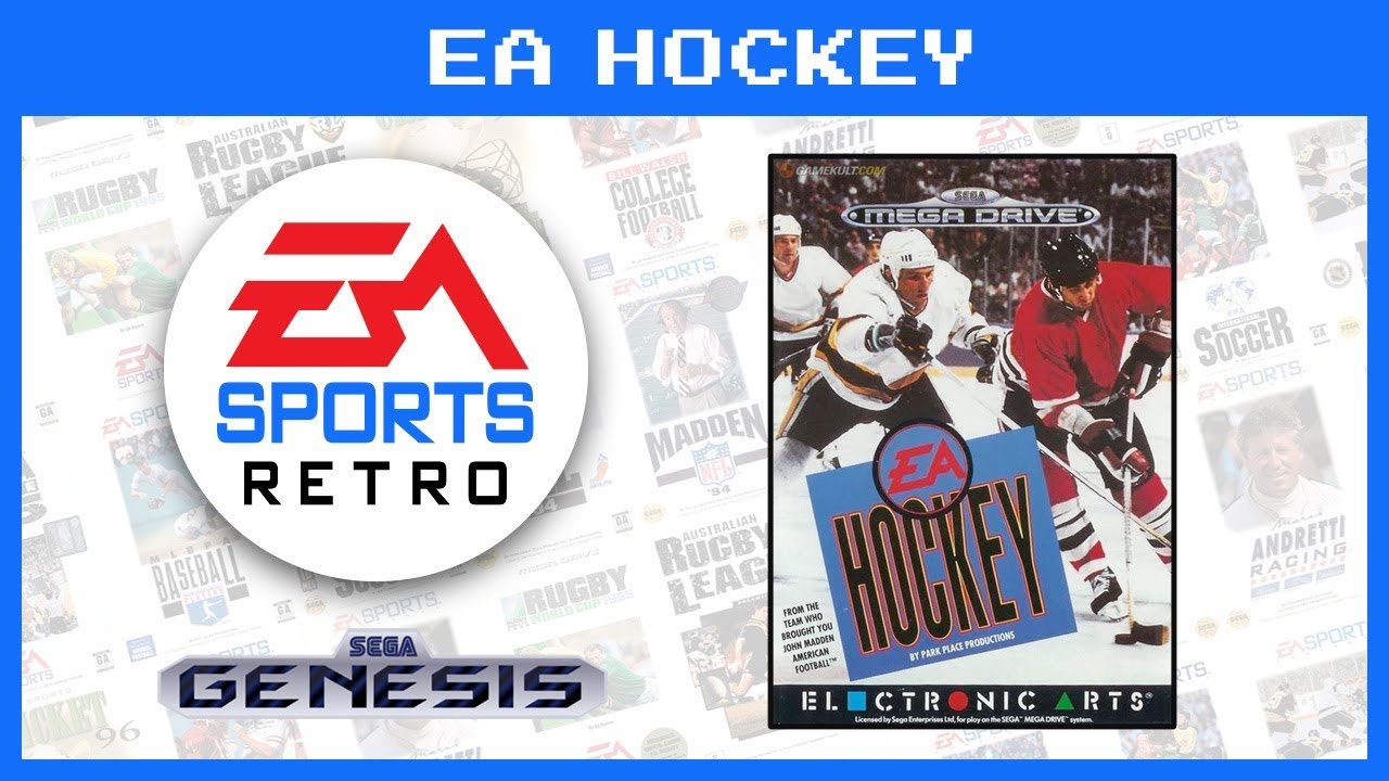EA Hockey (Sega Genesis/Mega Drive) 1991 | EA Sports Retro | Demo Gameplay