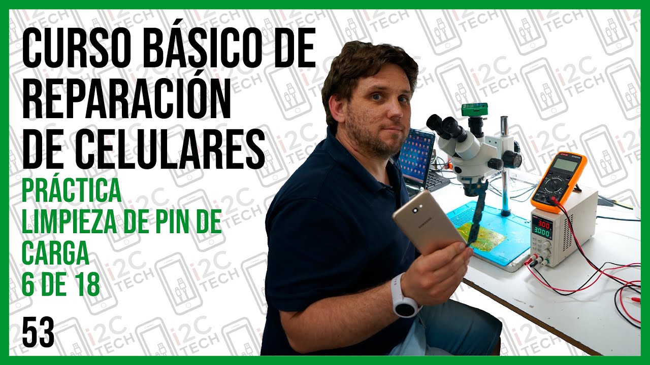 #53 CURSO DE REPARACION DE CELULARES: Cómo LIMPIAR el estaño viejo de un PIN DE CARGA? 🔬📱👌