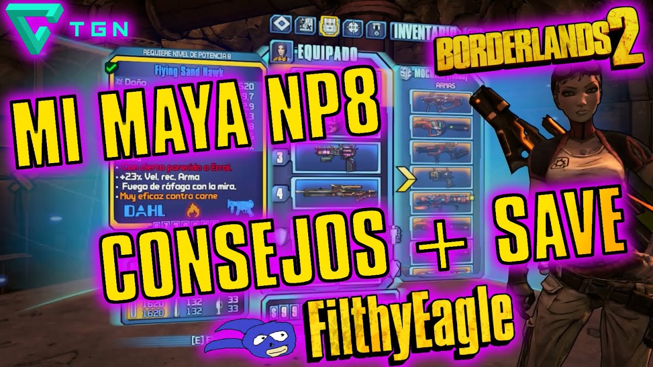 Como usar a Maya (Sirena) NP8 + Partida Guardada | Borderlands 2
