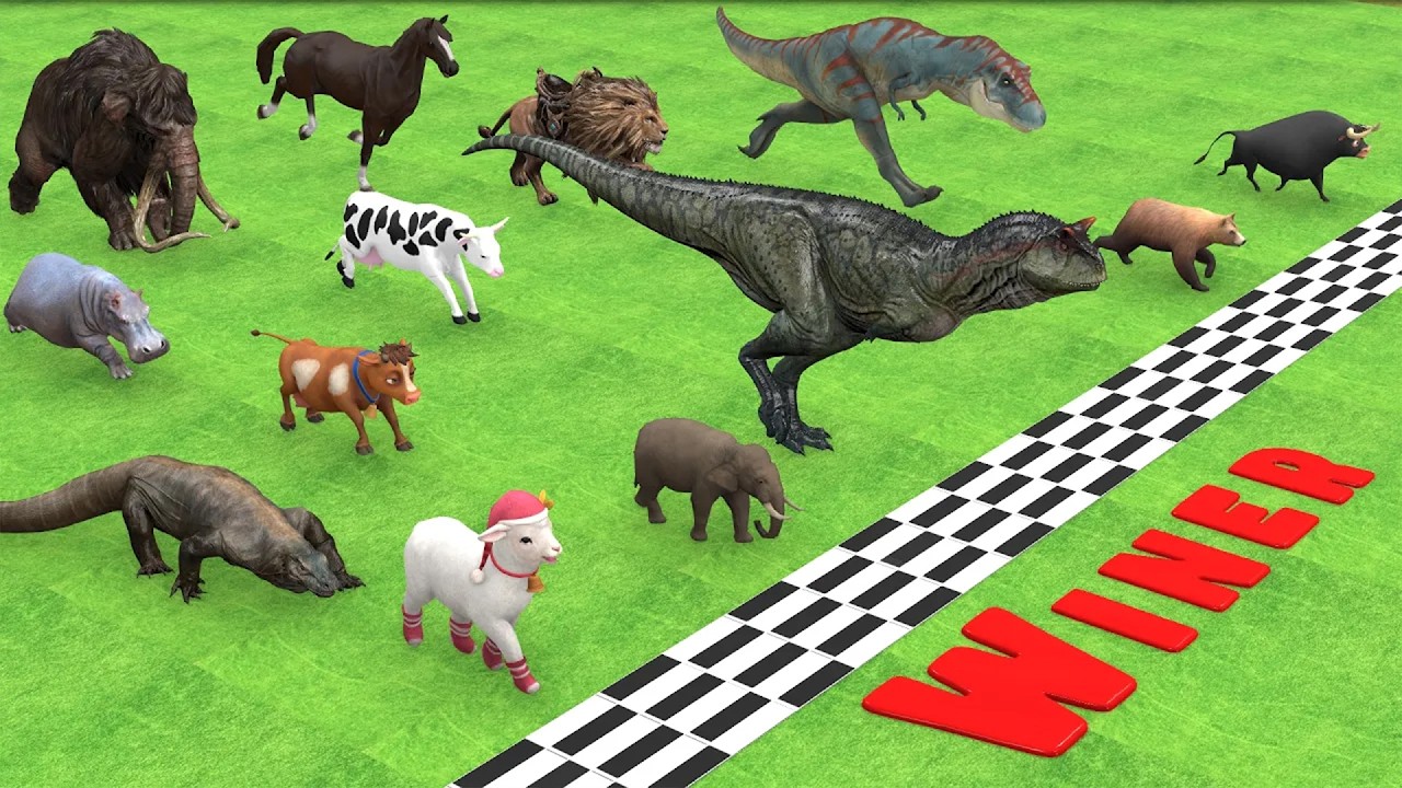 Epic Battle Prehistoric Elephant vs T-Rex Dinosaurs Vs 43 Wild Animals Animal Revolt Battle Simulato