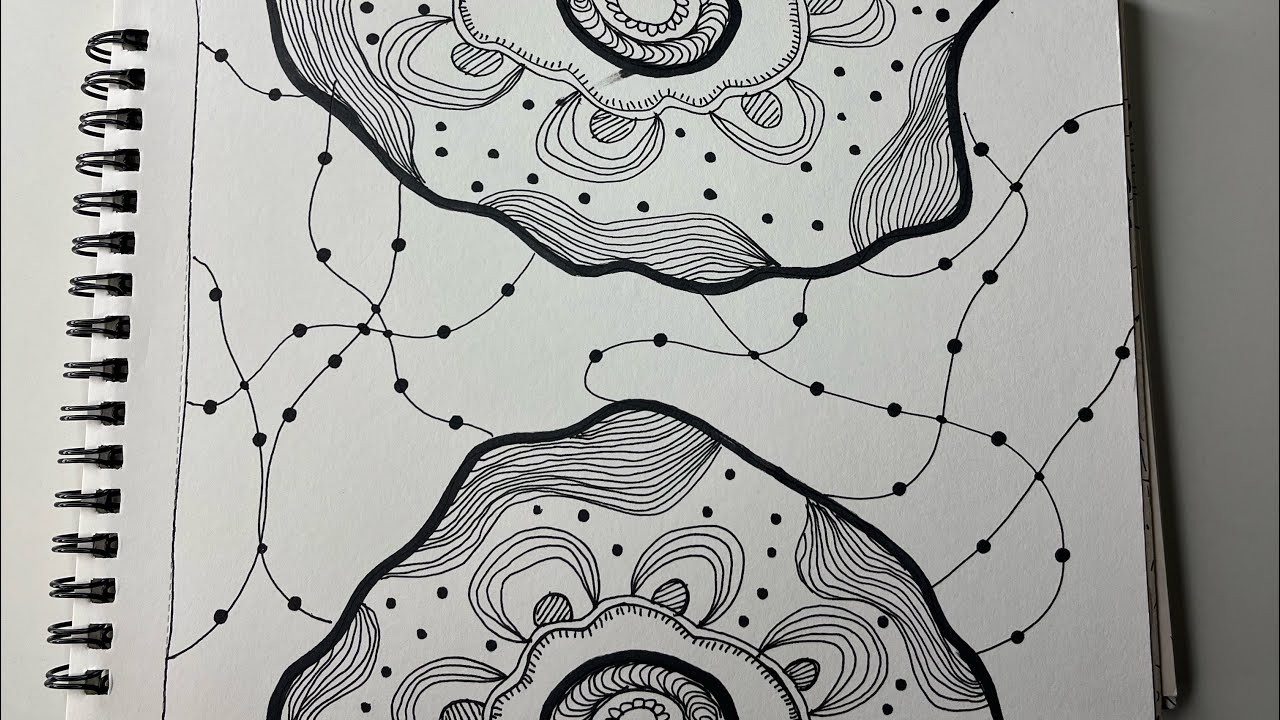 Easy Zentangle Pattern Tutorial for Beginners | Relaxing Zen Art