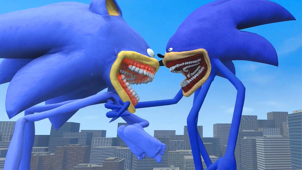 NEW UPGRADE SHIN SONIC TAPES SMILEY'S vs SONIC HYDRA vs SUPER SONIC SMILEY in Garry's Mod !!!