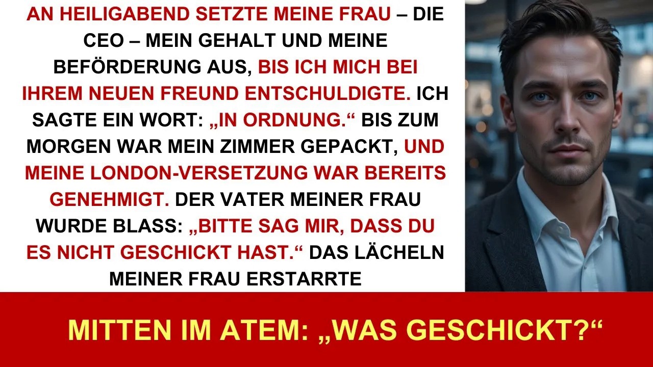 Beim Firmendinner stieß ich an die Mutter des Chefs; sie ohrfeigte mich, HR schickte mich heim