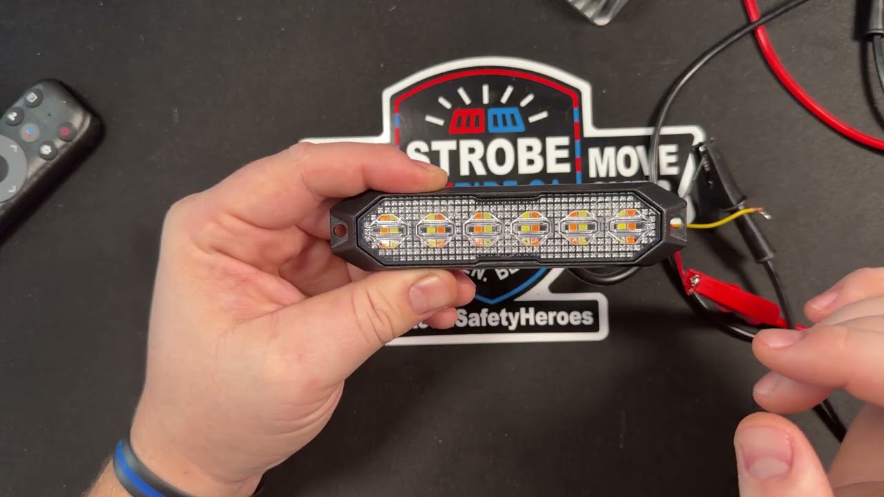 Dual Colour LED Warning Lights Explained | Amber White Surface Mount