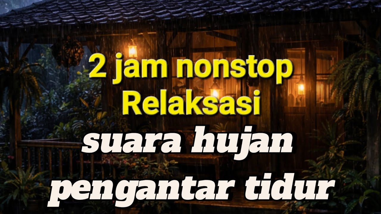 Suara hujan pengantar tidur,,relaksasi...