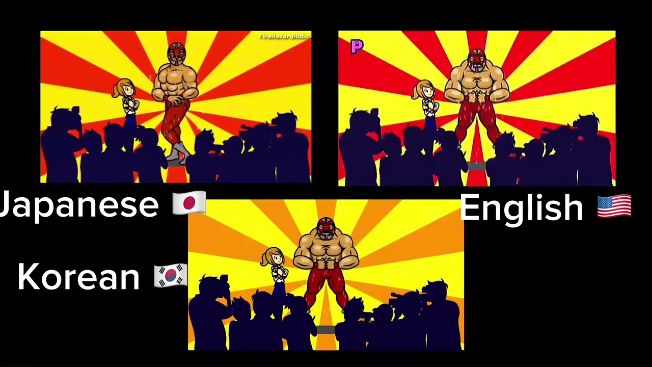 Ringside Rhythm Heaven Fever Language Comparision