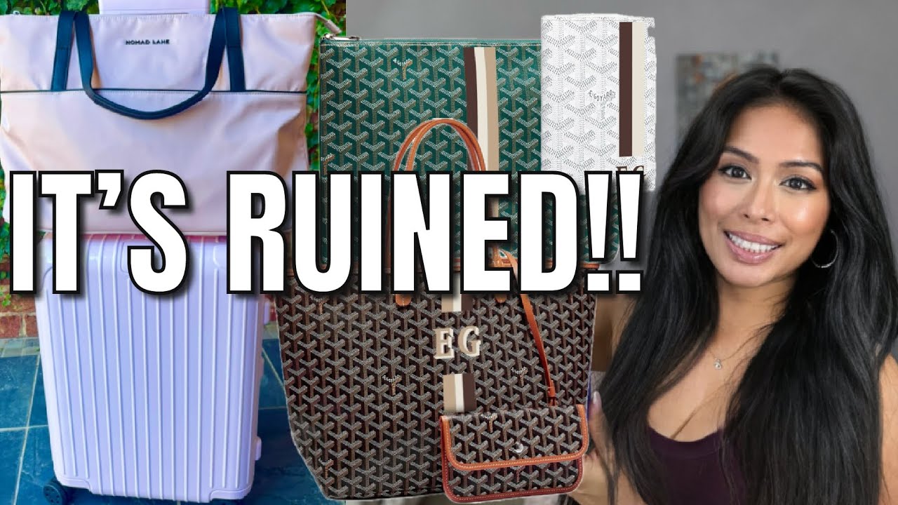 МОЙ БАГАЖ БЫЛ УНИЧТОЖЕН 😭 РАСПАКОВКА GOYARD (ВЫ МОЖЕТЕ КУПИТЬ ОНЛАЙН!) И НОВЫЕ БАЛЕРИНЫ РОЗОВЫЕ R...