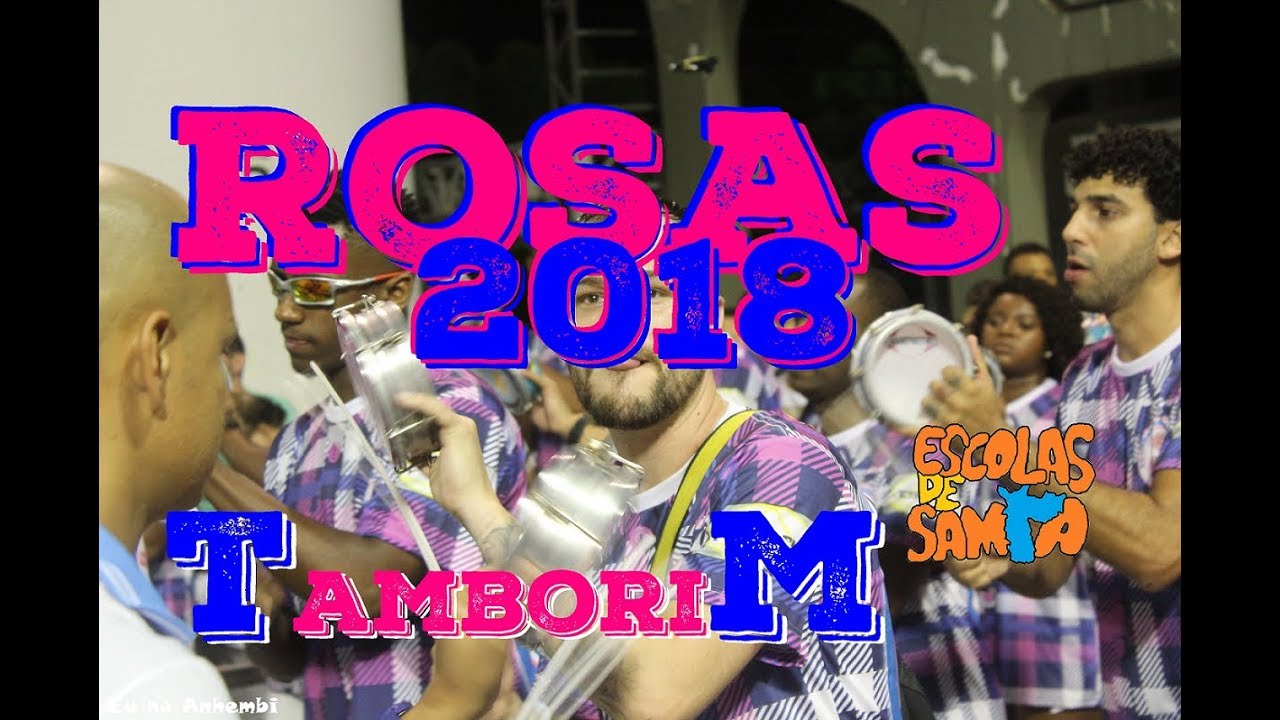 Rosas de Ouro HD - Desenho de Tamborim HD -