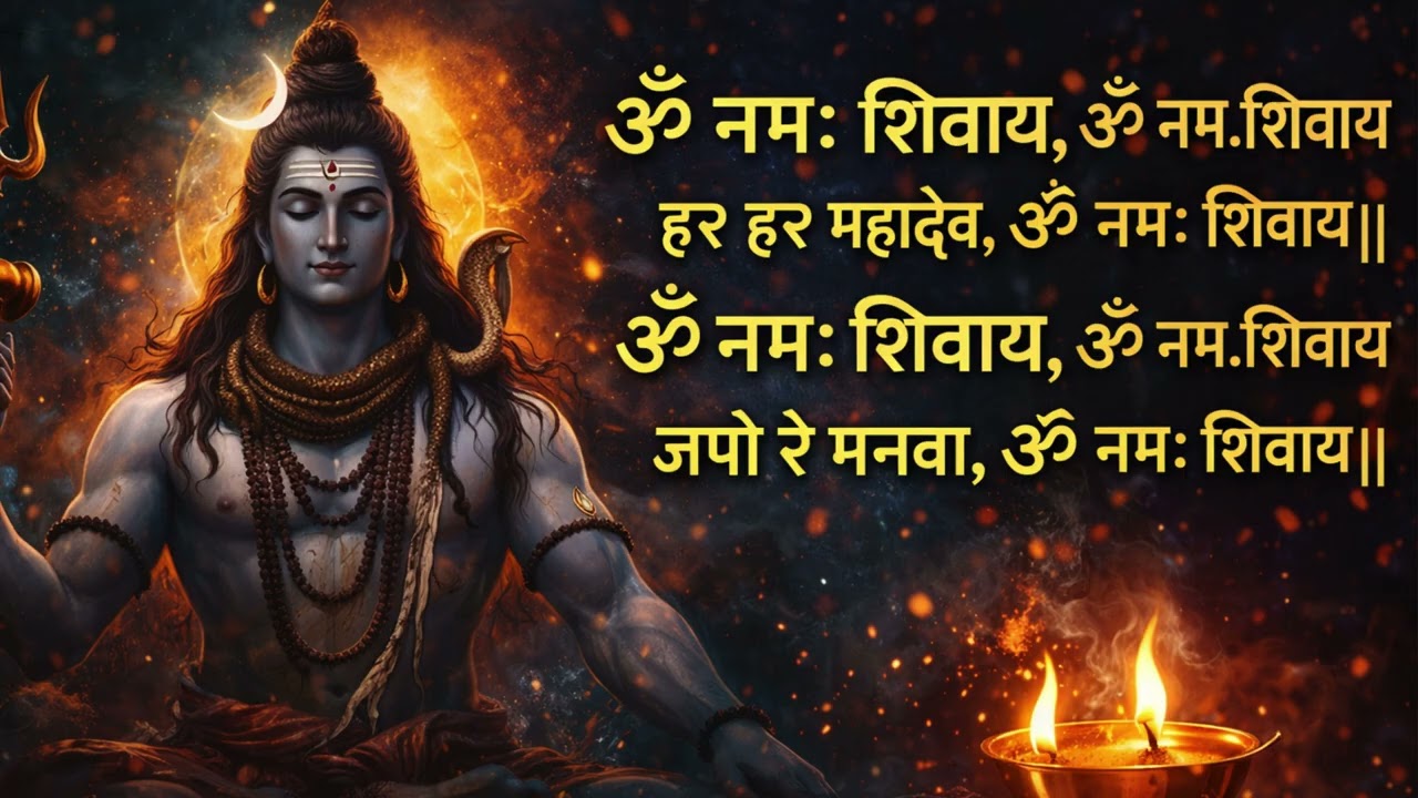 ॐ नमः शिवाय मंत्र जाप | Har Har Mahadev Bhajan | Powerful Shiv Mantra Chanting 108 Times