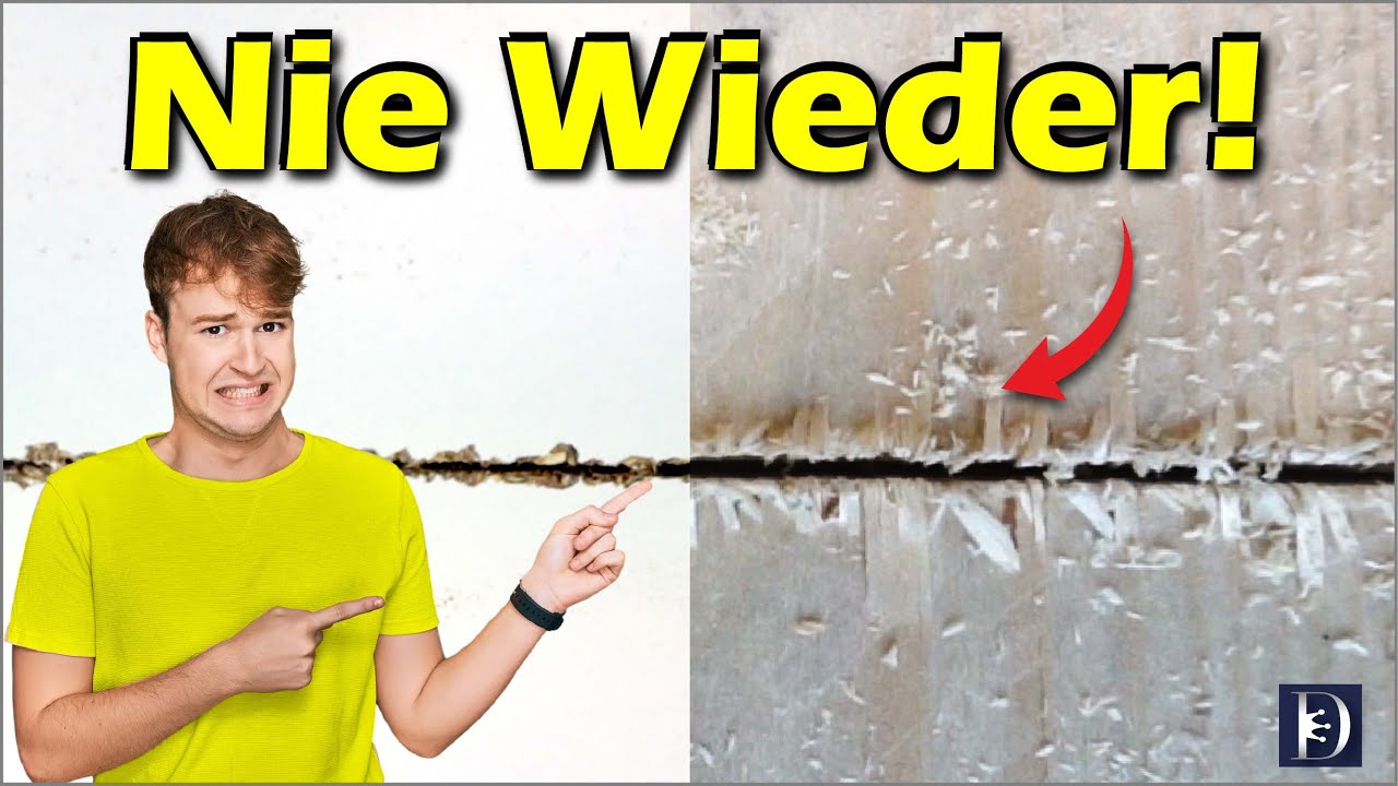 S&auml;gen ohne ausrei&szlig;en - Ausrisse im Holz vermeiden