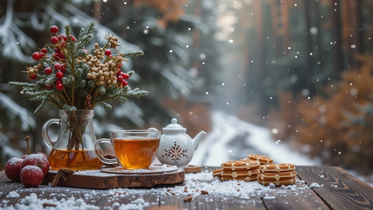 Уютные зимние джазовые вибрации ~ Bossa Nova Coffee Jazz для расслабления