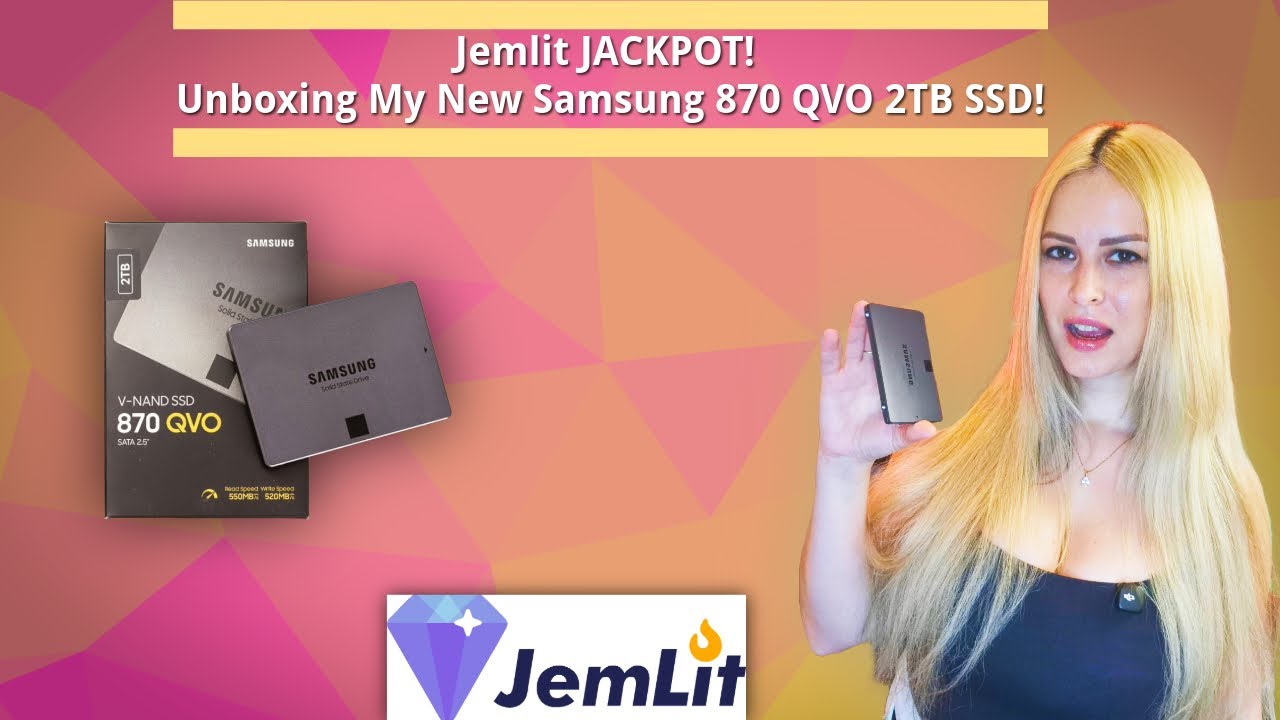 Jemlit JACKPOT! Unboxing My New Samsung 870 QVO 2TB SSD!