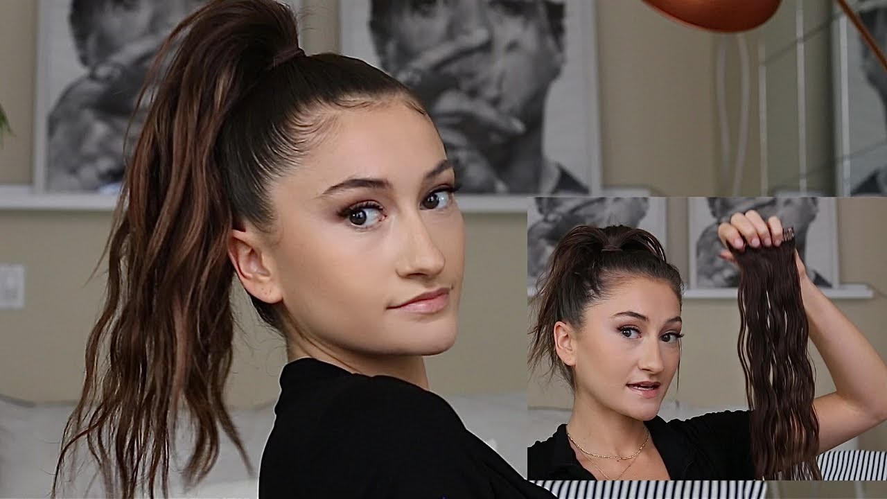 HOW TO PUT YOUR CLIP IN EXTENSIONS IN A PONYTAIL