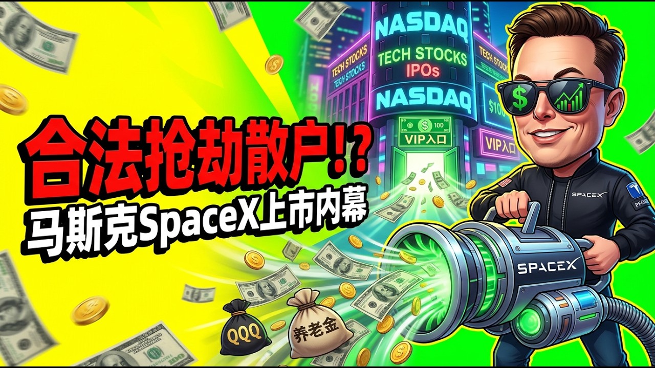 一场合法的「抢劫」，SpaceX上市前夕，纳斯达克为马斯克量身定制收割机｜马斯克IPO前的惊天博弈：纳斯达克为何甘愿为一家公司改写规则？ #纳斯达克 #SpaceX #马斯克