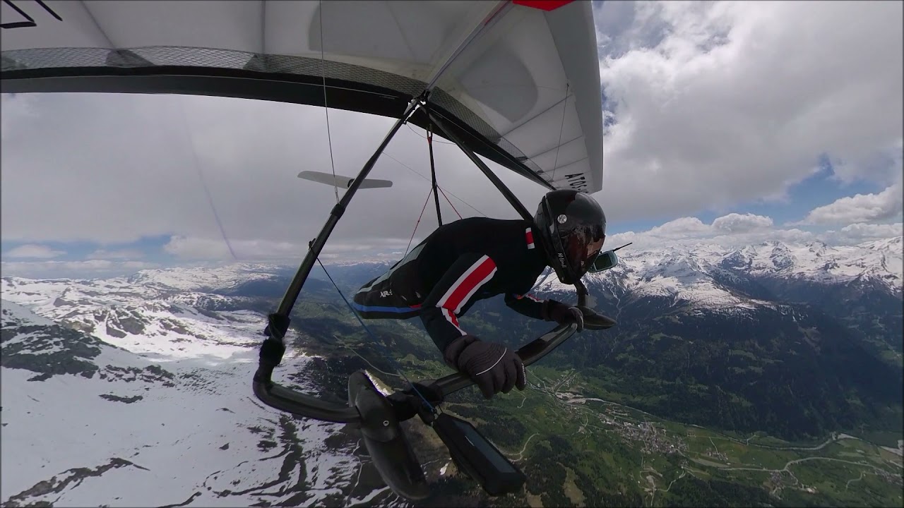 Hanggliding: 308 km FAI triangle Swiss Alps with three lucky decisions!