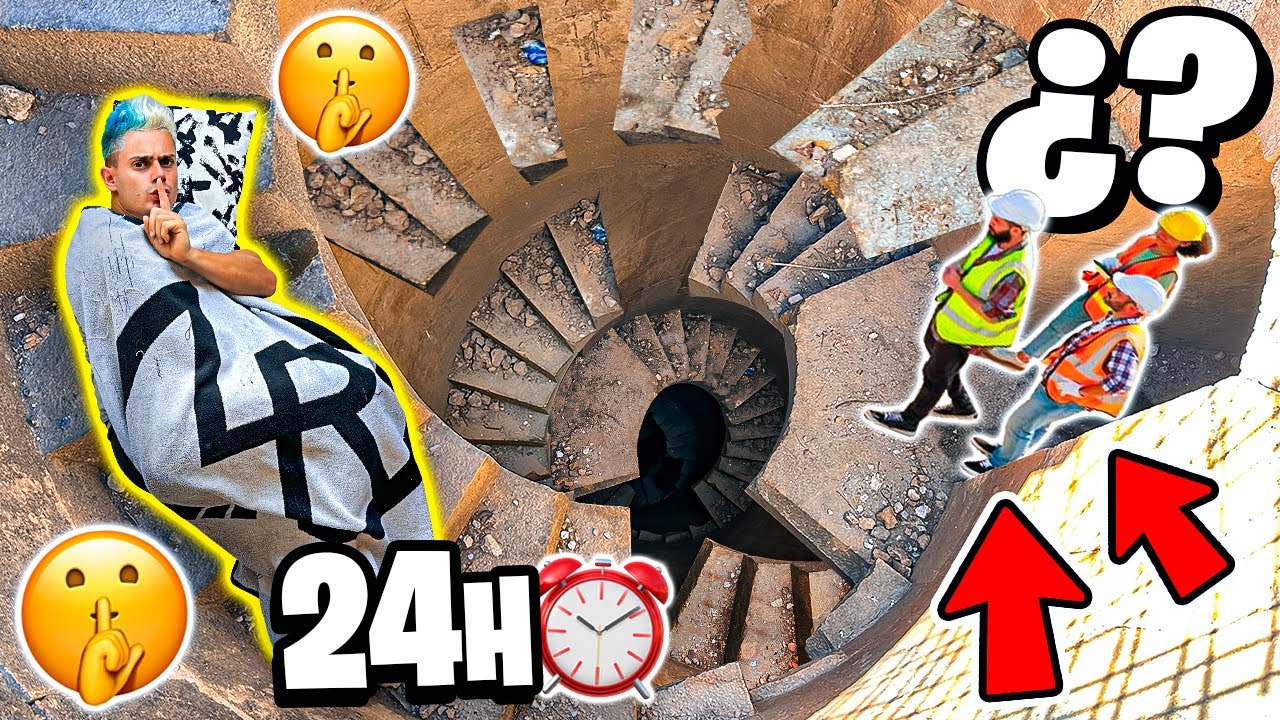 APARECE ALGUIEN en MITAD de la NOCHE😨| 24 HORAS ATRAPADO en un POZO⚠️| Parkour Vlog (PARTE 3)