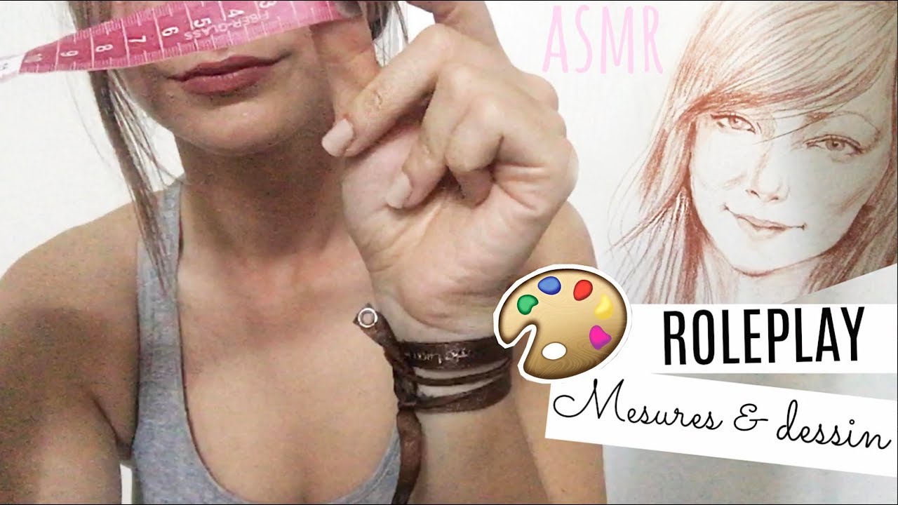 ASMR FR - Je prends tes mesures pour te dessiner 🌸 (visuel, crayon, Tapping..)