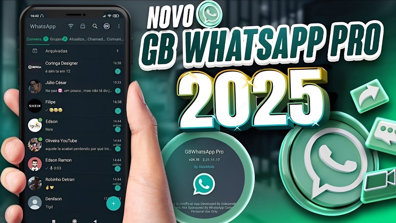 NOVO! WHATSAPP GB ATUALIZADO 2025 (&Uacute;ltima Atualiza&ccedil;&atilde;o) FINALMENTE FUNCIONANDO COM N&Uacute;MERO DIRETO✅