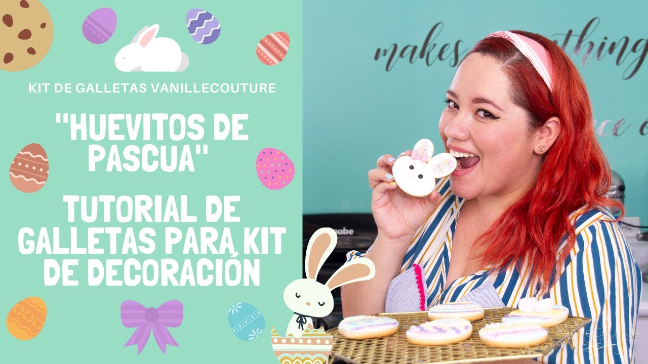 Cómo decorar galletas de huevos de pascua - Kit de galletas VanilleCouture 