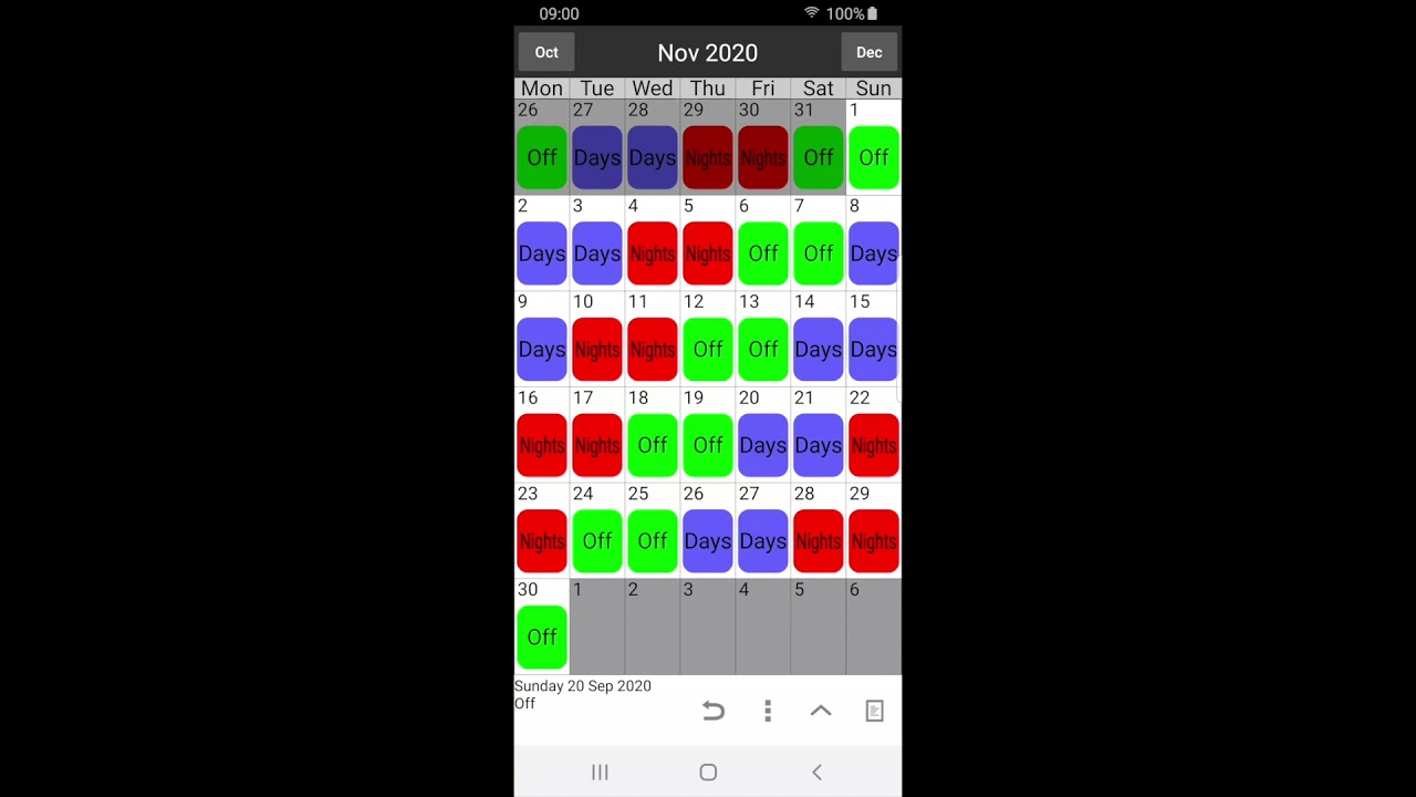 Shift Work Calendar Tutorial