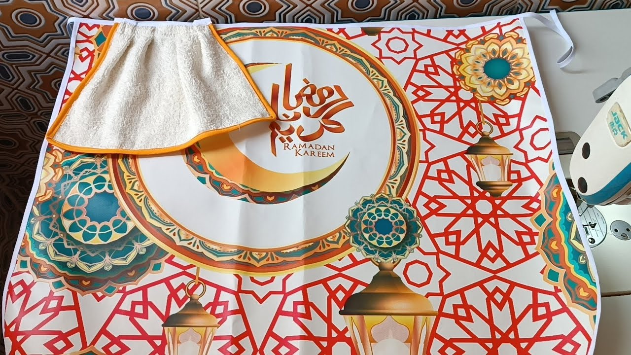 جديد سكاي 2024 رمضان كريم طريقة تفصيل وخياطة مأزر المطبخ