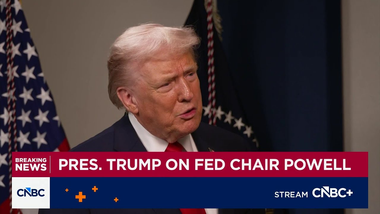 President Trump says he&rsquo;s not concerned if Jerome Powell stays at the Fed