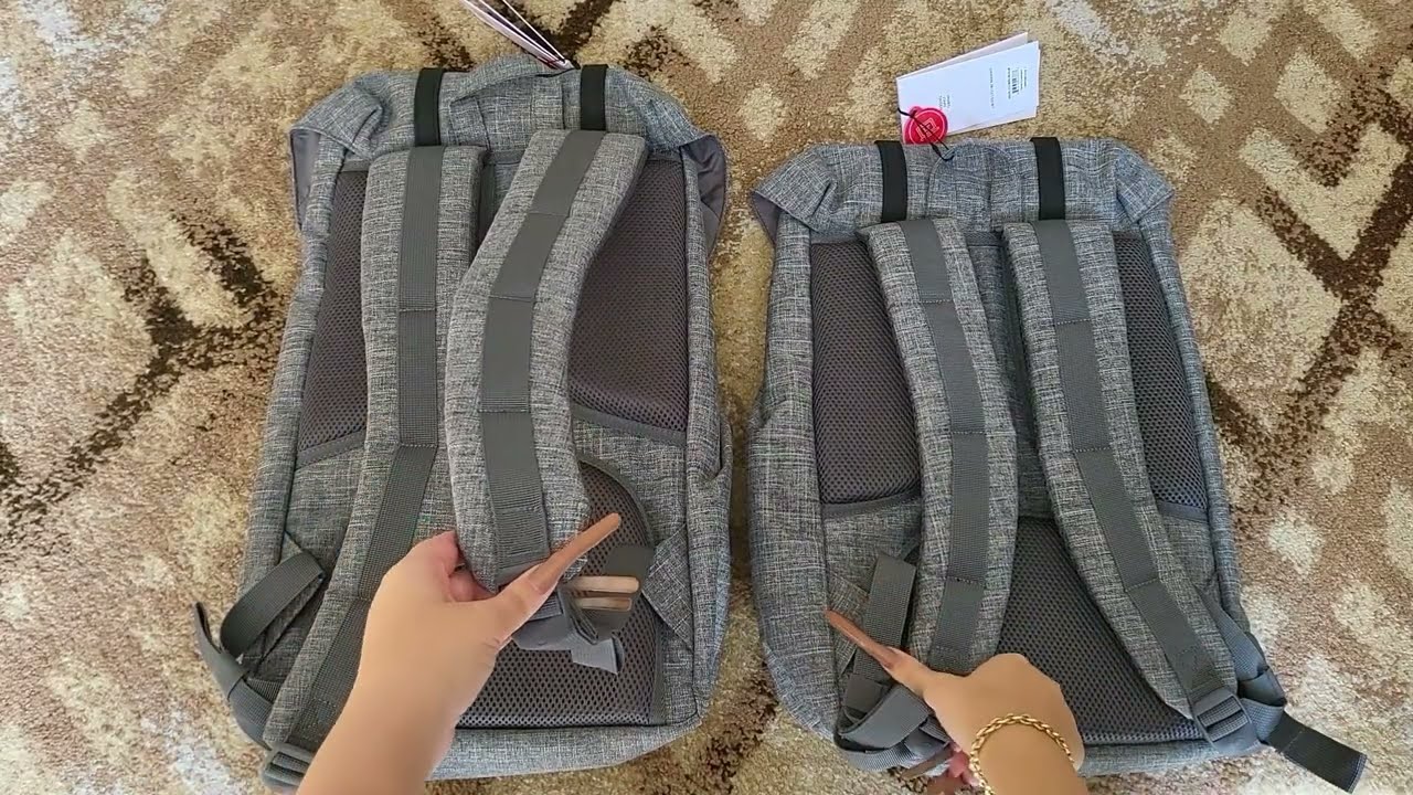 Review Pre 2024 Herschel Little America and Mid Volume Little America Backpack 25L vs 17L sizes
