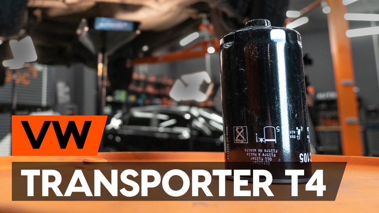 Hvordan bytte oljefilter og motorolje der på VW TRANSPORTER 4 (T4) [BRUKSANVISNING AUTODOC]